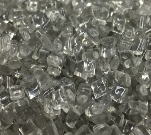 Granulés de PET recyclé transparents