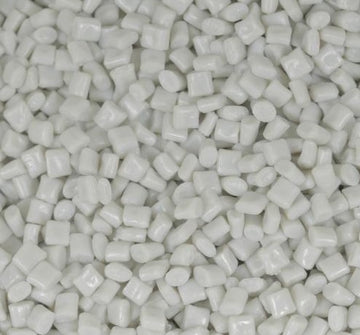 Pellets de PET reciclados blancos